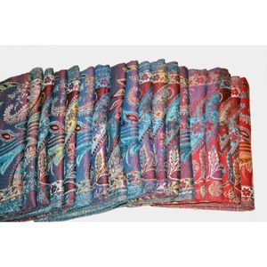 Écharpe en soie douce et luxueuse pour femme, châle long et léger, élégant et stylé, imprimé, tendance, pour couvrir les épaules, le cou et la tête - Product Image 6