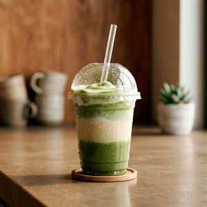 QUANG QUAN Disposable Transparent PP Single Wall <b>Cups</b> 500ml/700ml 95mm Diameter for Cold Beverages Coffee Tea Juice Milk - Product Image 1