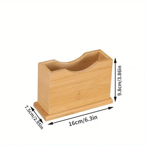 Boîte à mouchoirs carrée en bois pour bureau, porte-mouchoirs multifonctionnel et créatif pour hôtel et restaurant, boîte à mouchoirs simple - Product Image 4