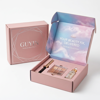 Boîtes d'expédition rigides roses en gros pour cosmétiques, crème pour le visage, logo personnalisé, taille personnalisée, emballage portable