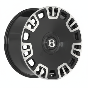 Rines de Aleación de Lujo Estilo Bentley con Tecnología Flow Forming |   Rines de Dos Tonos para Automóviles de Pasajeros de 21 y 22 Pulgadas con Acabado Mecanizado |   Bloque Geométrico de Lujo W - Product Image 4
