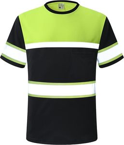 <b>Top</b> Selling High Visibility Two Tone Long Sleeve Work Wear Safety Shirt 100% Polyester Hi Vi <b>Reflective</b> Safety Shirt - Product Image 3