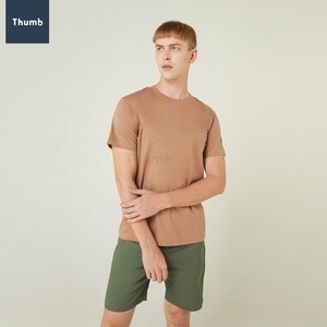เสื้อยืด unisex สีฟ้าอ่อนแบบสั่งทำ100% แหวนผ้าฝ้ายปั่นหวีสไตล์เรียบ0556ทำในประเทศไทย - Product Image 4
