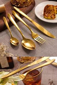 Ensemble de couverts de luxe Elite Gold pour la restauration, collection de vaisselle haut de gamme pour mariages, hôtels, banquets, export en gros, Hub Pro - Product Image 5