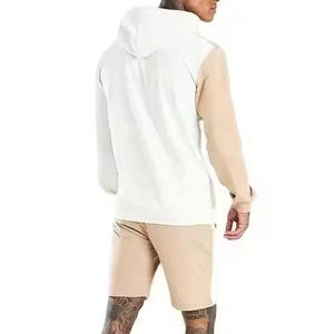 Conjunto de Sudadera con Capucha y Pantalones Cortos de Color Sólido, Transpirable, con Logotipo Personalizado, Ropa Casual para Hombre, Nueva Colección Otoño - Product Image 2
