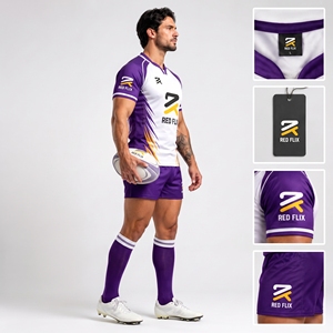 Custom Team <b>Elite</b> rugby uniform offering premium craftsmanship durable construction and comfortable fit for every game - Product Image 3