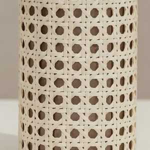Brûleur d'encens en métal avec base cylindrique en lin, motif Dubai Skyline, porte-encens d'aromathérapie - Product Image 5