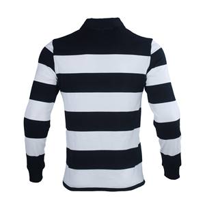 Camiseta de rugby de manga larga personalizada al por mayor, transpirable, para ropa deportiva de polo, técnica de teñido de hilo para aficionados al rugby - Product Image 6
