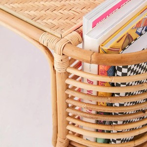 High Quality Handcrafted Natural Rattan <b>Lap</b> <b>Desk</b> Laptop Bed <b>Tray</b> Table with Magazine Rack Suitable for Bedroom & Sofa Use - Product Image 5