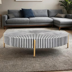 Handmade Modern Style <b>Rotatable</b> <b>Coffee</b> <b>Table</b> Elegant Bone Inlay Unique Home decor Furniture Hotel Living Room Furniture Deco - Product Image 3