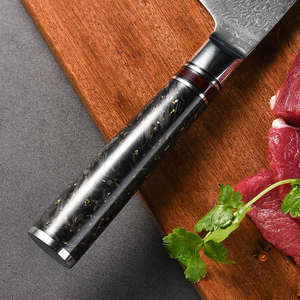 Couteau de Chef Premium en Acier Damas avec Manche en Résine, Couteau de Cuisine à Manche Intégral, Fabricant OEM en Gros - Product Image 3