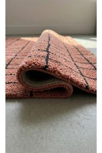 Wholesale Bulk 100% Wool Anti-Slip Handmade <b>Thick</b> Pile Geometric Pattern Carpet Rugs Budget Friendly Hotel Guest Room Flooring - Product Image 2