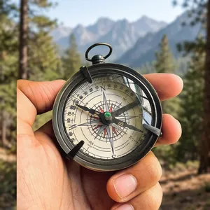 Brújula de Bolsillo Náutica Hecha a Mano, Instrumento de Navegación, Buscador de Dirección, Brújula de Viaje, Regalo para Aventuras al Aire Libre - Product Image 2