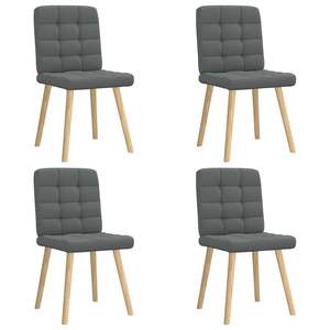 Ensemble de 4 chaises de salle à manger gris foncé - Product Image 1