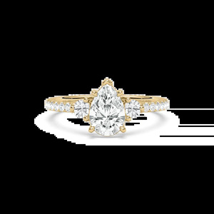Pear Cut Diamond Engagement <b>Ring</b> Rose <b>Gold</b> Classic Women's Jewelry white <b>gold</b> yellow <b>gold</b> elegant timeless womens jewelry - Product Image 5
