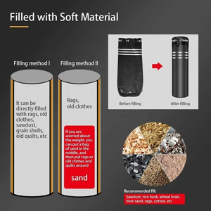 Sac de frappe en cuir PU robuste et écologique de 2 kg pour l'entraînement de kickboxing et de MMA - Product Image 6