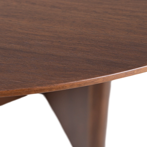 โต๊ะอาหารทรงกลมฐานขาตั้งไม้สักอินเดียแท้ ดีไซน์ร่วมสมัย สวยหรู สีน้ำตาล เหมาะสำหรับร้านกาแฟ บิสโทร และห้องครัว - Product Image 5