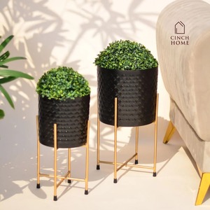 Grands pots décoratifs pour fleurs – Jardinières modernes pour plantes d'extérieur - Product Image 2