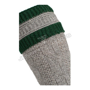High Quality Bavarian Solid Casual <b>Men's</b> <b>Wool</b>/Acrylic <b>Socks</b> Anti-Slip Bottom Log Gray&Green Minimum Order 10 Pairs - Product Image 3