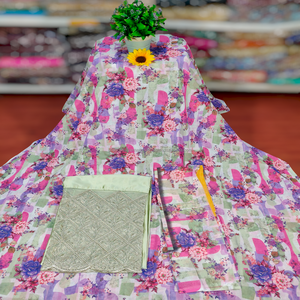 Prêt à expédier 100% pur coton allemand Voile Dirac respirant pour les suisses pour les mariages vêtements robe de Style flammé pour les filles commande en gros - Product Image 1