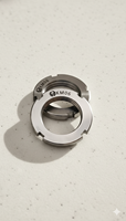 Precision Class 4 Self-Locking Bearing Lock Nut KM06 M30X1.5 Stainless Steel CNC Machined Metric Adapter Sleeve Nut