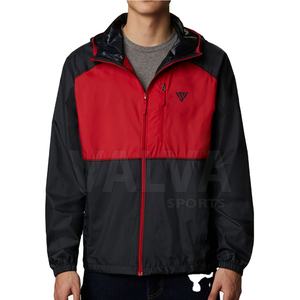 Chaqueta cortavientos de poliéster con estampado de logotipo personalizado para hombre, ropa de calle de moda, cuello levantado, prendas de vestir largas para temporada de invierno, nueva condición - Product Image 1