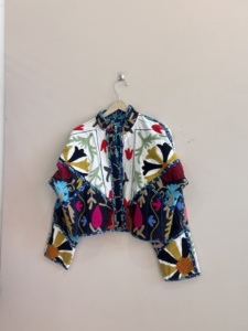 Assorted Lot Of Suzani Handmade <b>Jacket</b> Reversible Boho <b>Hippie</b> Style Crop <b>Jacket</b> For Women - Product Image 4