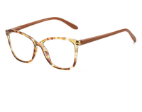 Montures de lunettes œil-de-chat effet marbre tendance – Vert, rose, marron, noir – Quatre couleurs en stock