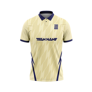เสื้อทีมคริกเก็ตแบบกำหนดเอง ผ้าโพลีเอสเตอร์พรีเมียม แห้งเร็ว ผลิตเสื้อผ้ากีฬา เสื้อคริกเก็ตผู้ชาย พิมพ์โลโก้ตามสั่ง - Product Image 3