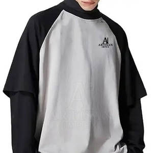 Camiseta de doble capa para hombre de tela ligera, ajuste cómodo, algodón suave para un estilo informal diario - Product Image 4