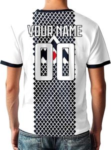 เสื้อฟุตบอลสโลวีเนียแบบกำหนดเองสำหรับผู้ชาย แขนสั้น ลายเรขาคณิต พิมพ์ลายแบบระเหิด ผ้าโพลีเอสเตอร์ระบายอากาศได้ดี เหมาะสำหรับทุกฤดูกาล - Product Image 3