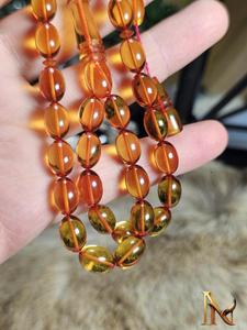 Collier Tasbih en résine rouge, figurine de chapelet islamique en forme d'hirondelle ange, moulée et polie à la main, pour la décoration intérieure - Product Image 3