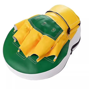 Almohadilla de Boxeo Profesional DAWNFORCE, Verde Amarillo, Material PU Ecológico y Duradero, Equipo de Entrenamiento para Kickboxing - Product Image 4