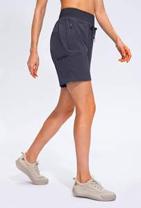 Shorts de sport modernes pour femmes, anti-UV, pour la randonnée, les activités de plein air, le jeu et la course, unis. - Product Image 3