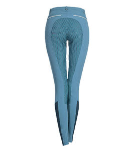 Leggings d'équitation en silicone personnalisés de haute qualité avec impression intégrale et fermeture éclair, pantalons d'équitation pour femmes - Product Image 2