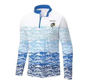Chemises de pêche pour hommes, protection solaire, manches longues, polo, plage, SPF UV UPF 50+, t-shirts de pêche, séchage rapide, légers - Product Image 6