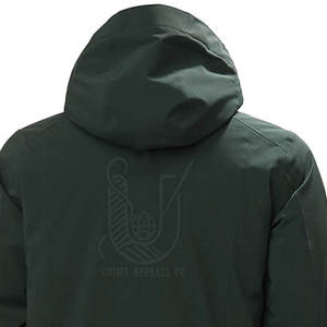 Veste d'hiver softshell à capuche personnalisée avec logo sur le devant, légère, respirante, séchage rapide, pour homme - Product Image 6