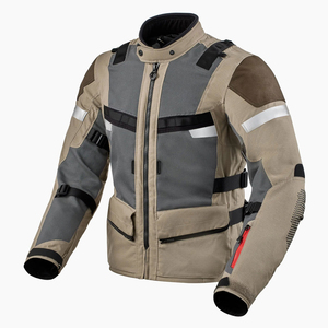 Veste moto en cuir véritable marron pour homme, col rabattu, fermeture éclair, poches avant, style automne - Product Image 4