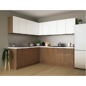 Muebles de Cocina Modernos y Ecológicos de Aglomerado y Madera Contrachapada para Hotel y Hogar, Duraderos, de Vietnam, Armarios de Cocina de MDF para Apartamento, Montaje en Pared, 5 Unidades - Product Image 1