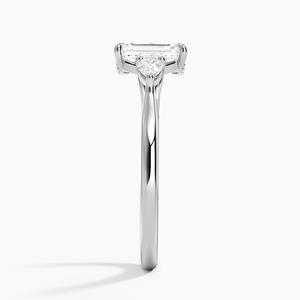 BOJ <b>Ring</b> 079 <b>Emerald</b> Cut 925 <b>Silver</b> Halo Prong Stone Solitaire Diamond <b>Ring</b> 2ct D Color VVS1 Moissanite GRA Certified Low Price - Product Image 3