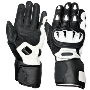 Gants de cyclisme en cuir à doigts entiers avec sangle de poignet réglable, unisexes, respirants, antidérapants, imperméables, pour l'été - Product Image 6