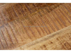 Table de chevet moderne en bois massif de style industriel avec cadre métallique et tiroirs de rangement, capacité de plus de 5 pieds cubes - Product Image 5