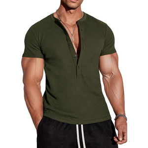 T-shirt contemporain à texture gaufrée, doux et respirant, fournisseur de vêtements de mode - Product Image 1