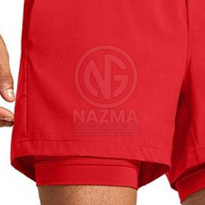 Pantalones Cortos Deportivos 2 en 1 para Hombre, Diseño Personalizado con su Propio Logotipo, Cintura Media, Cómodos para Hacer Ejercicio - Product Image 5