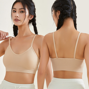 Nouveau soutien-gorge de sport sans bretelles pour femme 2024 2025 – Qualité supérieure, logo personnalisé, couleur unie, respirant, durable, en Spandex/Polyester - Product Image 3
