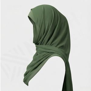 Ensemble Hijab Musulman 2 Pièces en Soie Mousseline et Sous-Hijab Assorti – Respirant, Doux et de Qualité Supérieure – Nouveauté Très Demandée - Product Image 3