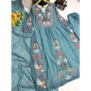 Hermosa parte superior e inferior de mujer con Dupatta para fiestas Conjunto elegante - Product Image 2