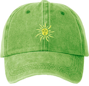 Gorra de Béisbol Vintage con Bordado de Sol, Unisex, Ajustable, de 5 Paneles, de Algodón y Mezclilla, Estilo Casual, para Invierno - Product Image 5