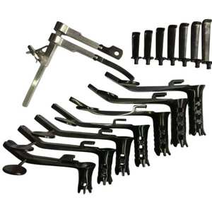 Set de micro-retracteurs lombaires portatifs en acier Caspar SURGINEXA, couleur noire, instruments écologiques pour la chirurgie de la colonne vertébrale et la neurochirurgie - Product Image 2