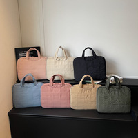 Sac pour ordinateur portable en nylon léger, pochette pour ordinateur de 14 pouces, étanche, sac de travail portable, étui de rangement pour le bureau et les voyages